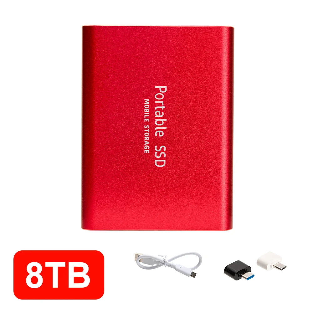 12TB External SSD Portable USB C Solid State Drive Ultra Thin Powerful Performance Game File Storage