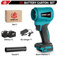 ONEVAN 4000W Brushless Electric Turbo Blower Jet Fan 400M/S 300000RPM Handheld Leaf Dust Blowing Tool For Makita 18V Battery Pin