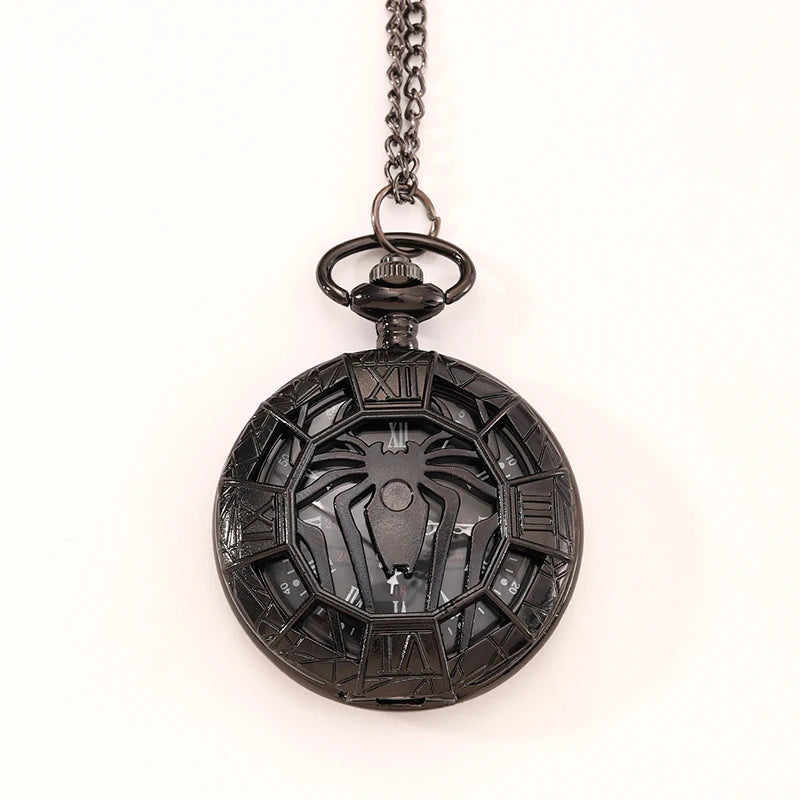 Fashion New Vintage Relief Carved And Hollowed Out Roman  Flip Style Pocket Watch On Chain Pendant Clock Chain Mens Women