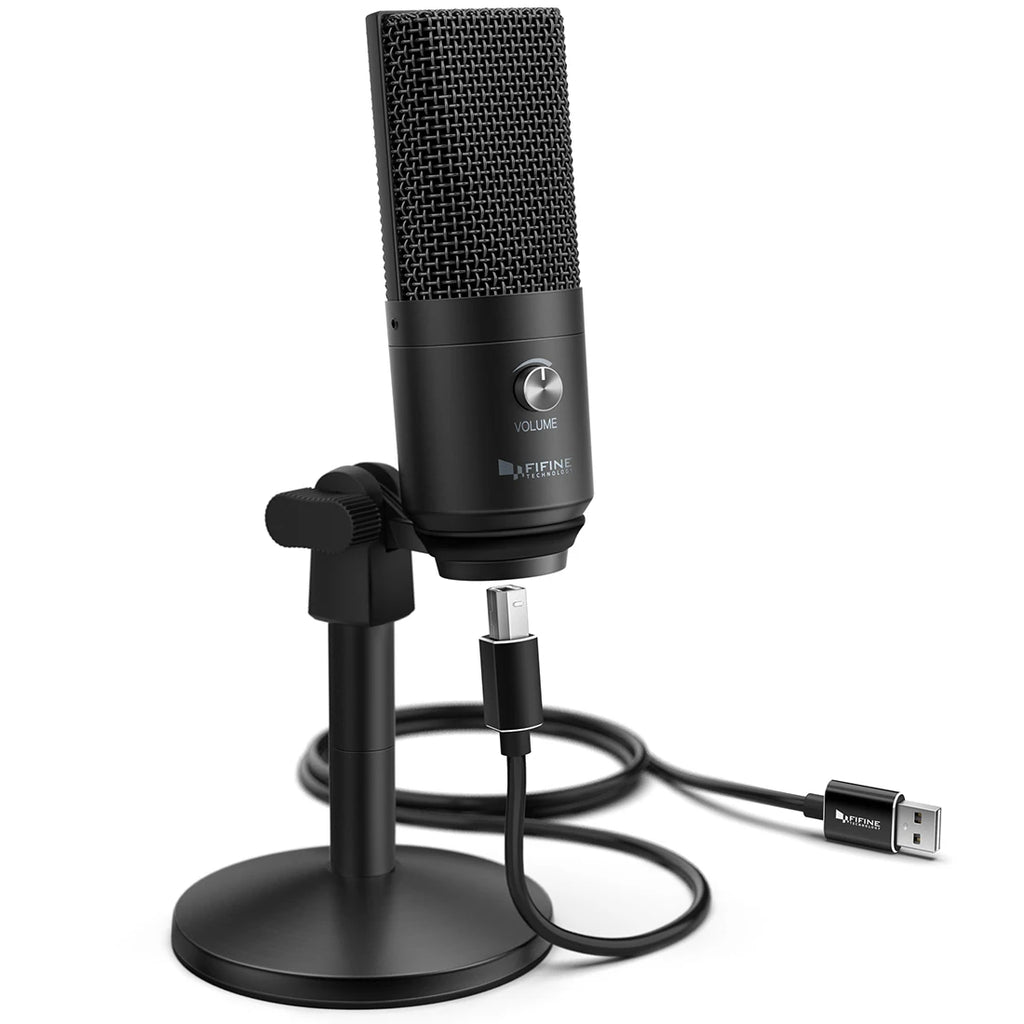 FIFINE K670B USB Microphone with Gain Control for Multipurpose Recording & Podcast, Flash Sale with Limited Stock, Fast Shipping