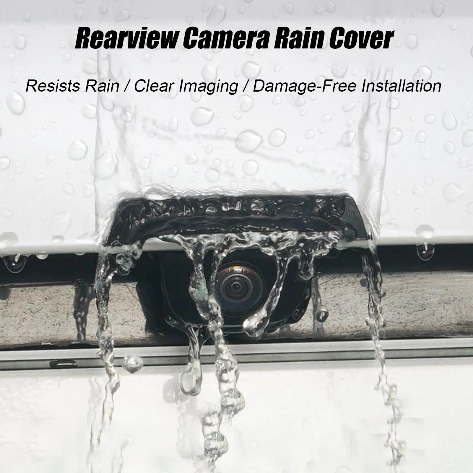 Car Rear Camera Rain Cover 360 Degree View Car Rear View Camera Protection Trim Rainproof Dust Shield for Auto Safety Bike