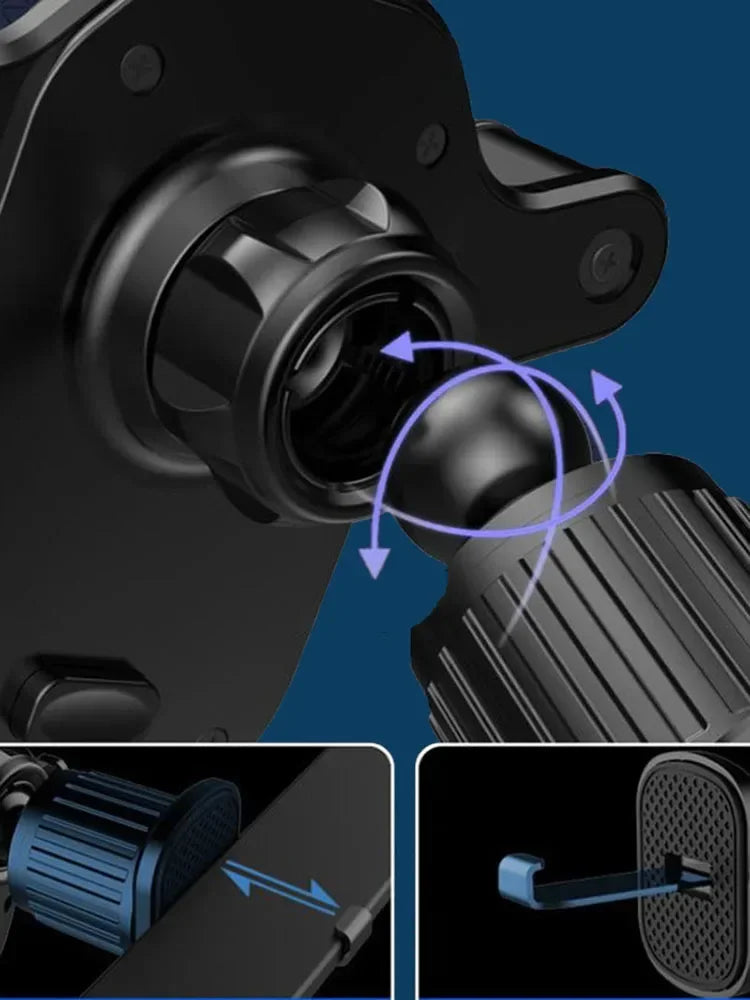 Car Air Vent Clip Mount Hook Gravity Car Phone Holder Smartphone GPS Holder Mobile Bracket Support For IPhone 15 14 13 12 Xiaomi