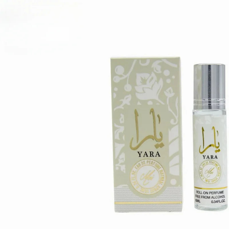 10ml YARA Roll-On Fragrance, Unisex Long Lasting Light Scent, Middle East Style Eau de Parfum Oil
