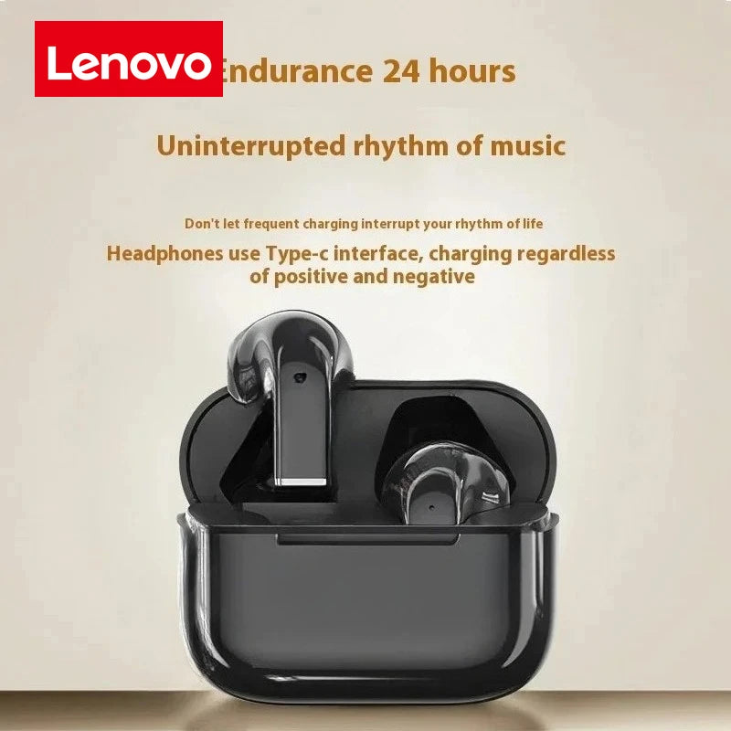 Lenovo Wireless Bluetooth Headphone Mini Portable Stereo Some Games Sports Headsets Noise Reduction And Long Battery Life