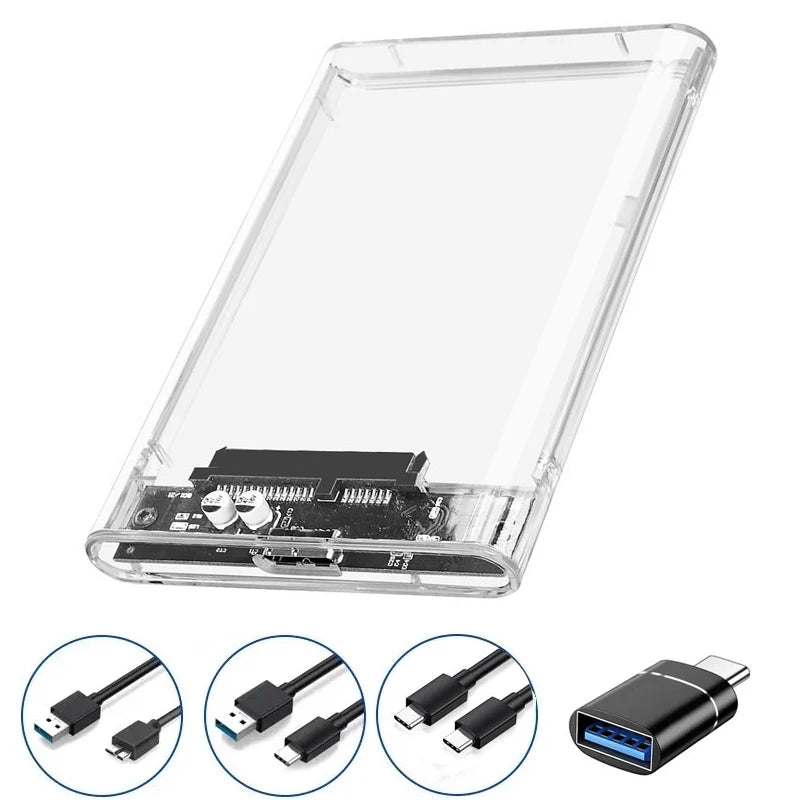 Harddisk Boxs USB 3.0/Type C to SATA III Hard Disk Case 2.5Inch HDD SSD External Enclosure Hard Drive Disk Box External HDD Case