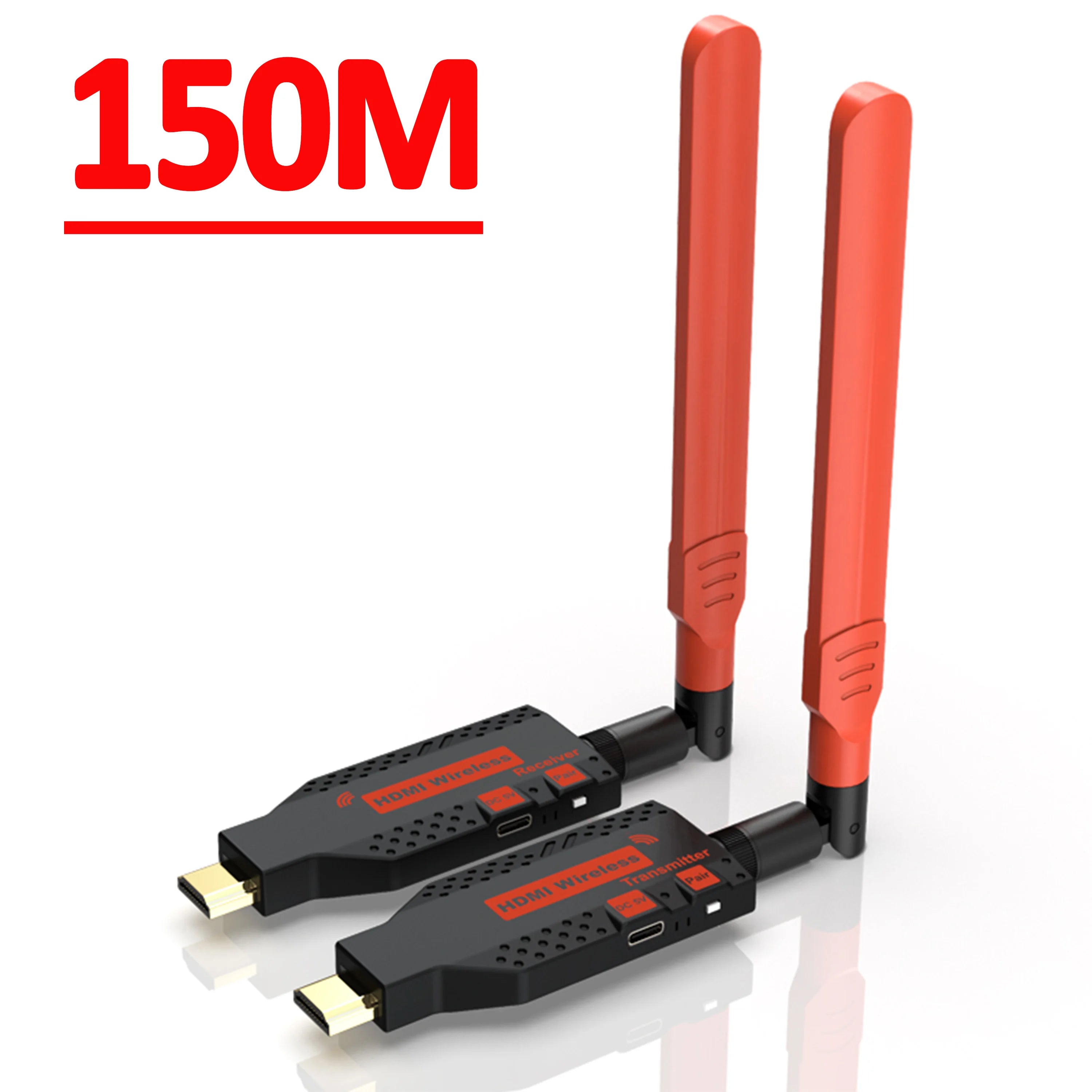 1080P 150m Wireless HDMI-Compatible 1 TX to 4 Splitter Video Transmitter Receiver for PS4 Camera Laptop PC to TV Monitor