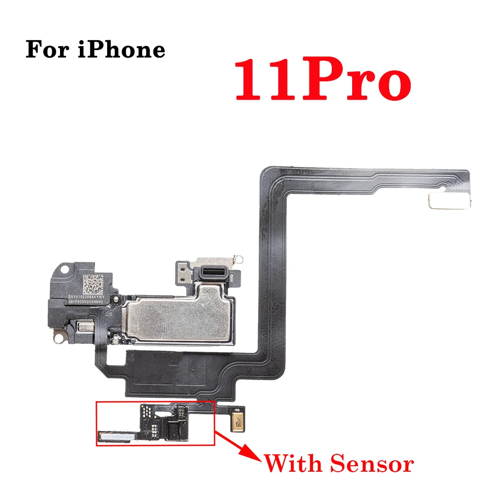 1Pcs Earpiece With Proximity Light Sensor Flex Cable For iPhone X XR XS MAX 11 12 Pro max Mini Ear Speaker Replacement Parts