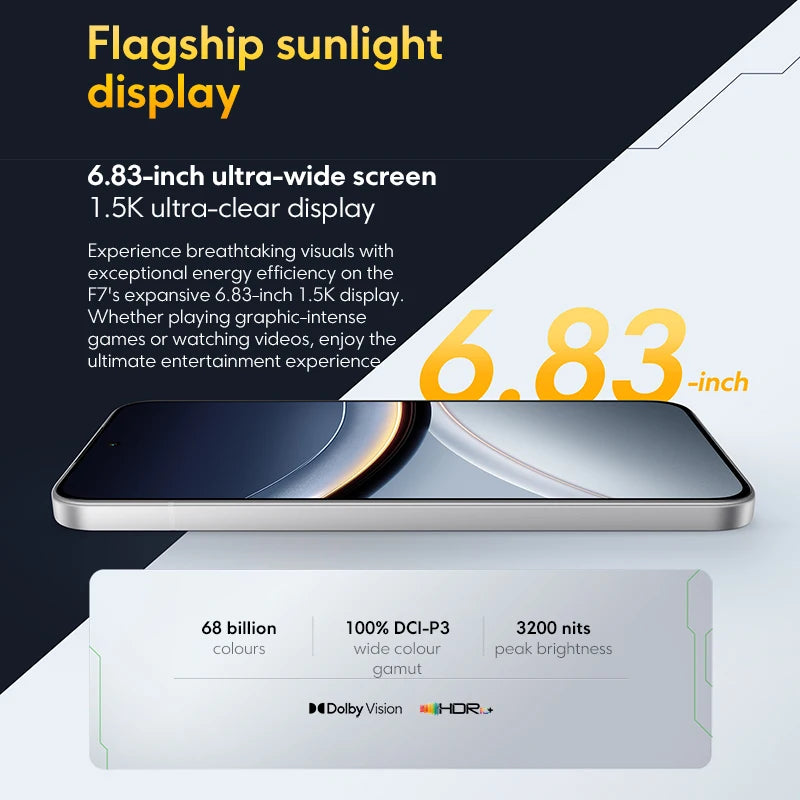 【World Premiere】POCO F7 5G Global Version Snapdragon® 8s Gen 4 NFC 6.83 1.5K AMOLED Display 50MP Camera OIS 6500mAh Smartphone