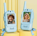 Video Walkie Talkies for Kids 2 Pack Rechargeable Intercom Walkie-talkie Cute 2 Inch Screen One-Click Call For Kids Gifts