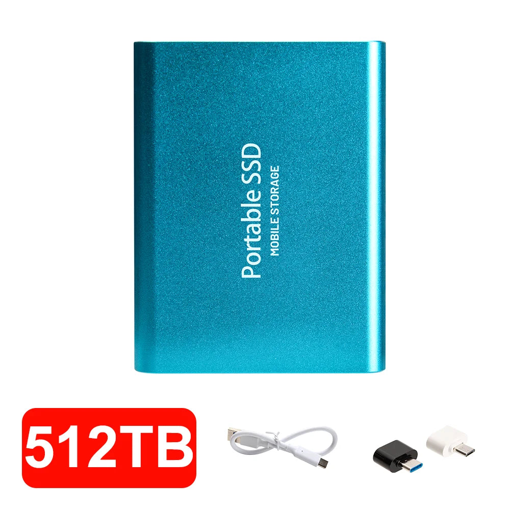12TB External SSD Portable USB C Solid State Drive Ultra Thin Powerful Performance Game File Storage