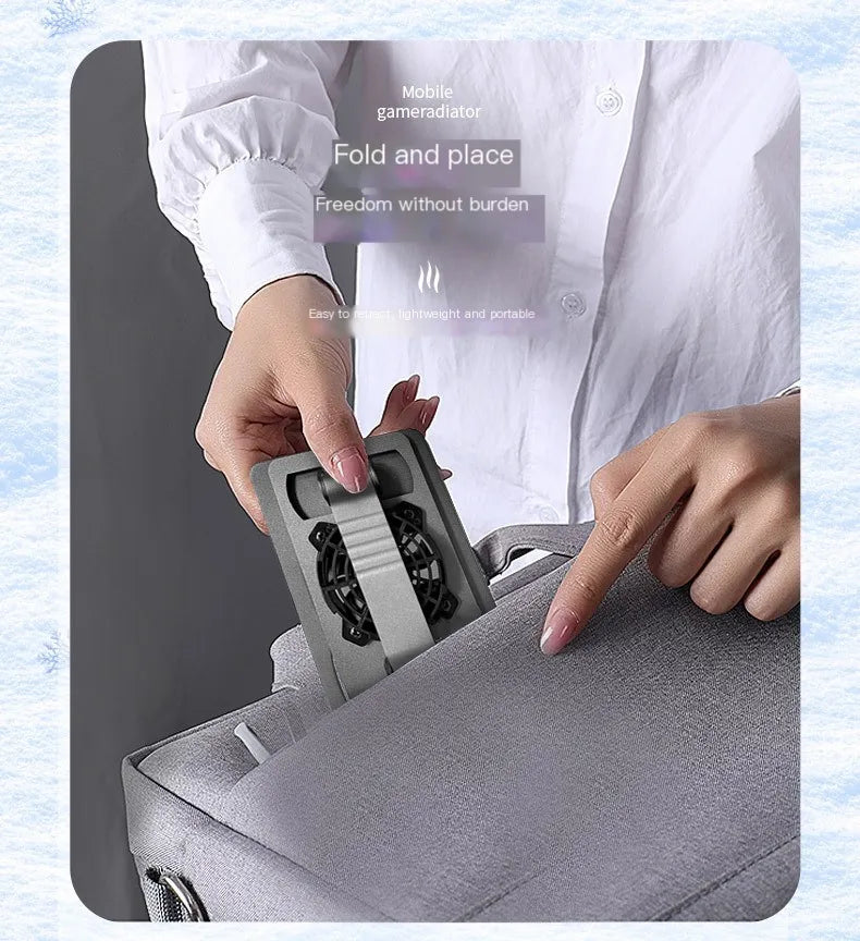 Universal Metal Phone Holder With Cooling Fans Mini Adjustable Bracket 360° Rotatable Stand Desktop Stand Tablet Desk