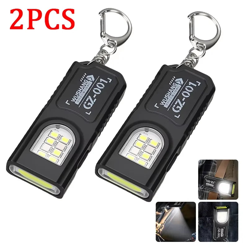 Portable Waist Hanging Keychain, Mini Flashlight, Multifunctional Emergency Charging, Anti Key Chain, Super Large, Bright, House