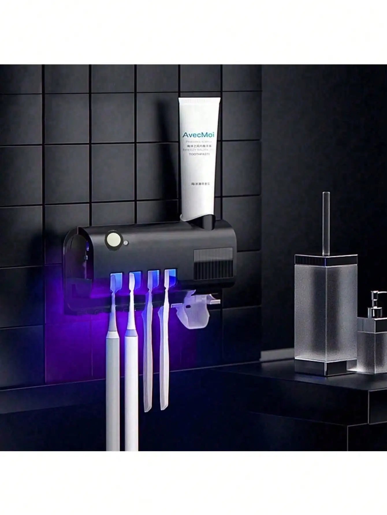 Intelligent Ultraviolet Toothbrush Sterilizer Automatically Squeezes Toothpaste Wall Mounted Toothbrush Holder Sterilization Ite