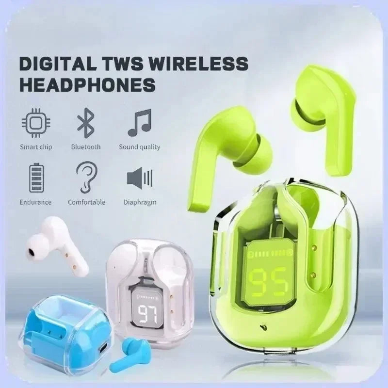 T2 Earphone Bluetooth 5.2 TWS Sports Outdoor Headset Wireless Headphone Earbuds Ear For Smart Phone  Games Music