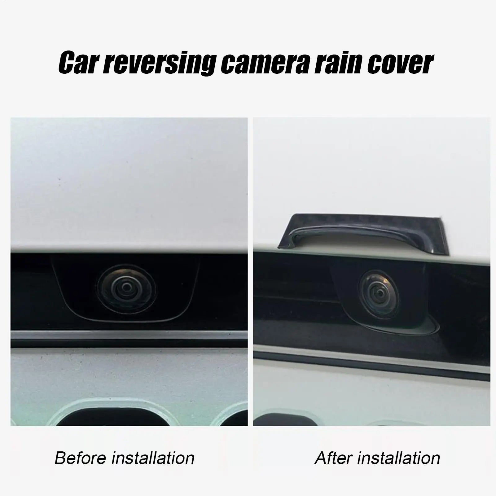 Car Rear Camera Rain Cover 360 Degree View Car Rear View Camera Protection Trim Rainproof Dust Shield for Auto Safety Bike