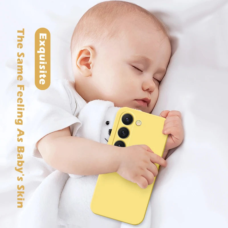 S26 S25 Ultra Case Square Liquid Silicone Phone Case For Samsung Galaxy S26 S25 S24 S23 S22 Ultra Plus S26Ultra Cases Soft Cover