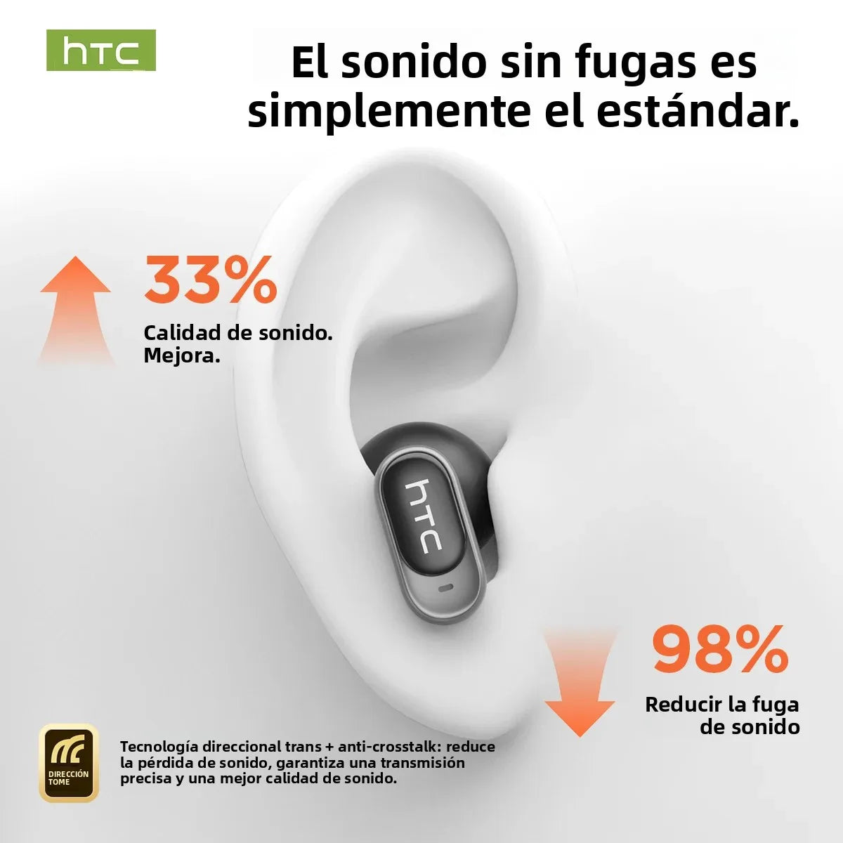 HTC NE79 TWS Wireless Bluetooth Earphones: AI Translator Earbuds Noise Cancellation Long Battery Life Premium Audio Headphones