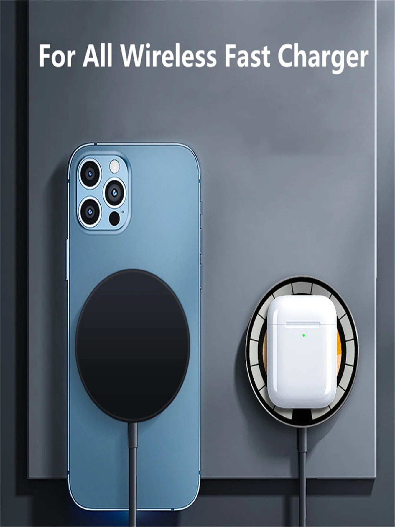 Magnetic Phone Wireless Charger Pad For Magsafe iPhone 16/16Pro Max 15 14 13 12 Samsung AiPods Pro 3 Fast Charging Station